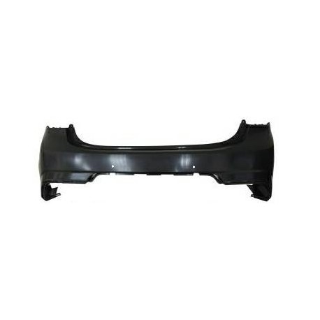 Paraurti posteriore verniciabile con fori park distance control