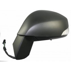 Retrovisore elettrico termico asferico con sonda con freccia nero 9 pin sx