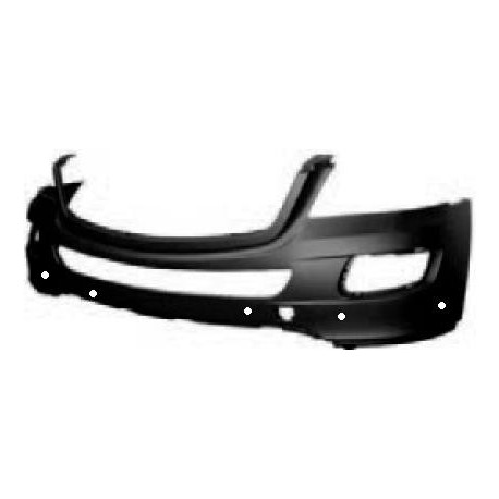 Paraurti anteriore verniciabile con fori sensori