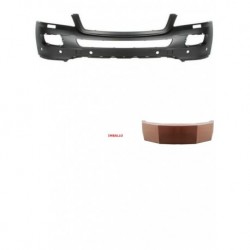 Paraurti anteriore verniciabile con fori lavafari e sensori