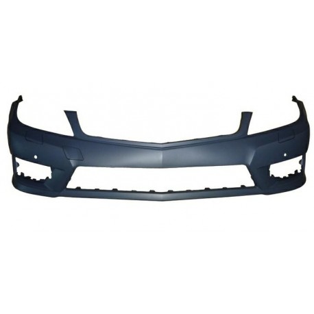 Paraurti anteriore verniciabile con fori lavafari e sensori versione AMG