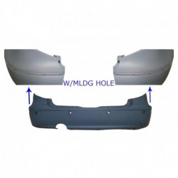 Paraurti posteriore verniciabile con fori sensori versione Elegance - Avantgarde