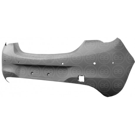 Paraurti posteriore verniciabile bicolore con fori park distance control e park assist