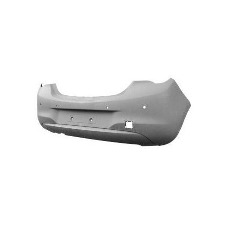 Paraurti posteriore verniciabile con fori sensori e park distance control
