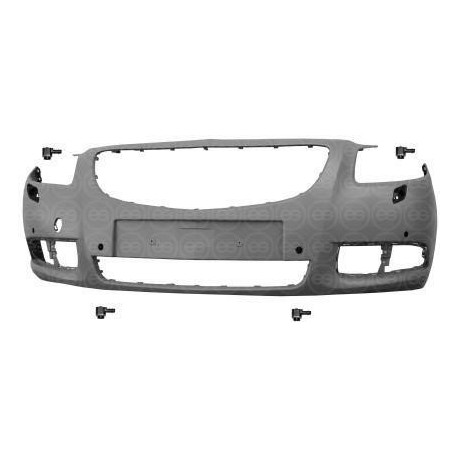 Paraurti anteriore verniciabile completo di 4 sensori con fori lavafari