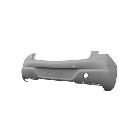 Paraurti posteriore verniciabile con fori park distance control e park assist