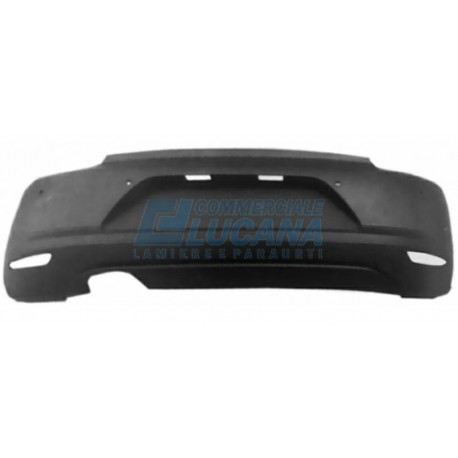 Paraurti posteriore verniciabile con fori park distance control
