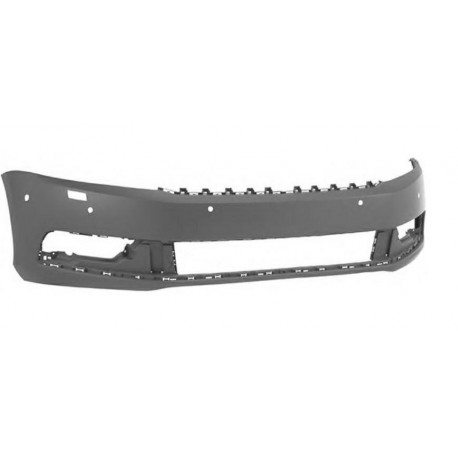 Paraurti anteriore verniciabile con 6 fori sensori e lavafari
