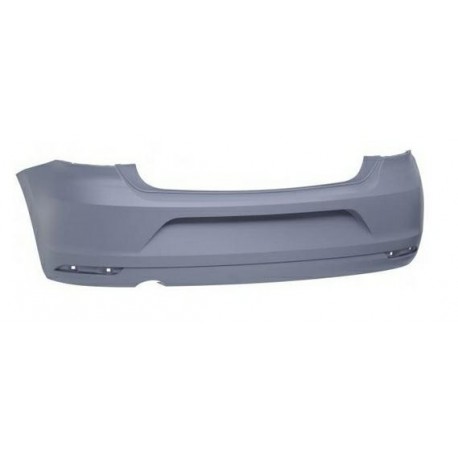 Paraurti posteriore verniciabile con foro marmitta grande