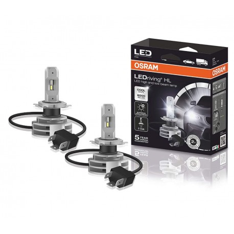 Osram -9726CW Ledriving Kit coppia lampade led H4 luce bianca
