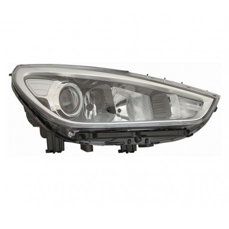 Faro Proiettore H11 HB3 WY21W-W5W parabola cromata passeggero dx