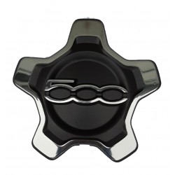 Kit serie 4 coprimozzi coppa ruota per cerchi in lega con bordo argento