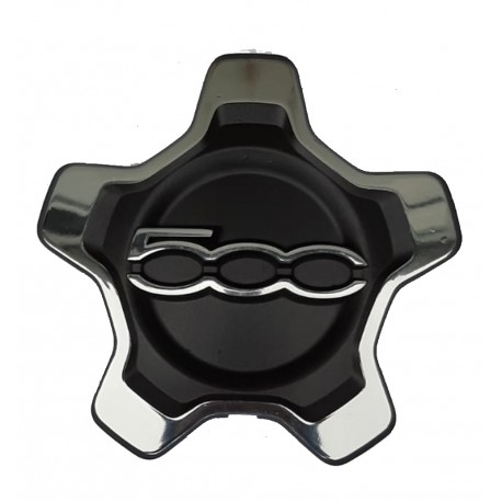 Kit serie 4 coprimozzi coppa ruota per cerchi in lega con bordo argento