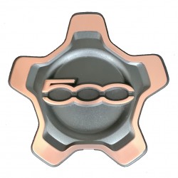 Kit serie 4 coprimozzi coppa ruota per cerchi in lega con bordo bronzo