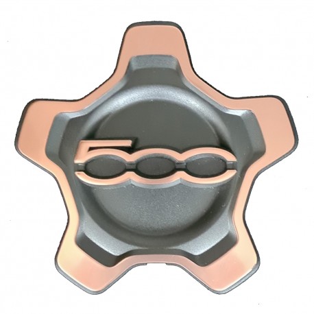 Kit serie 4 coprimozzi coppa ruota per cerchi in lega con bordo bronzo