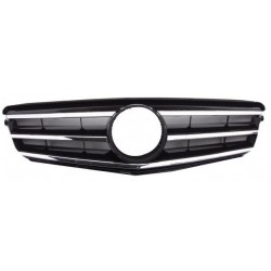 Mascherina griglia radiatore cromata nera logo grande versione Avantgarde