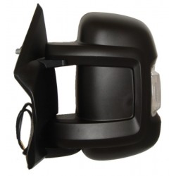 Retrovisore elettrico termico con freccia integrata nero sx