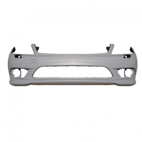 Paraurti anteriore con fori lavafari e frecce laterali verniciabile versione AMG