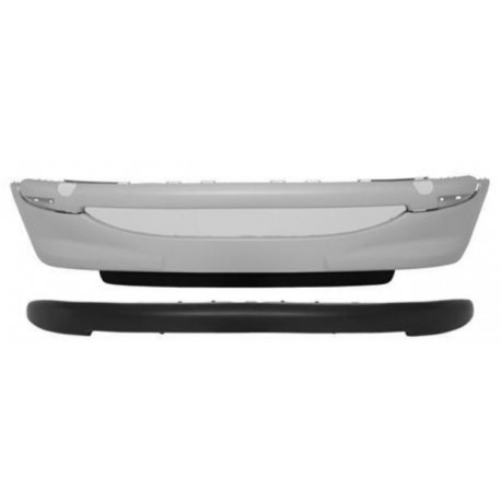 Paraurti anteriore con modanature con spoiler verniciabile