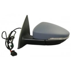 Retrovisore elettrico termico ribaltabile asferico con freccia con luce di cortesia verniciabile 11 pin sx