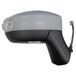 Retrovisore elettrico termico ribaltabile asferico con freccia con luce di cortesia verniciabile dx