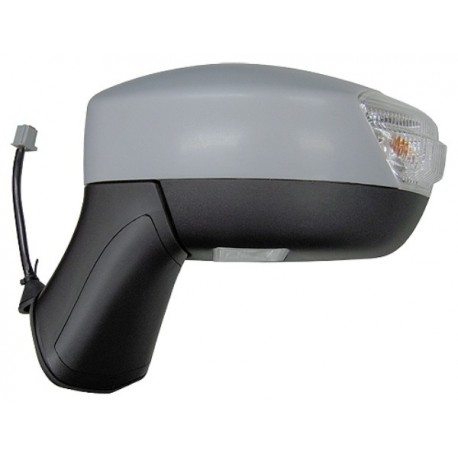 Retrovisore elettrico termico ribaltabile asferico con freccia con luce di cortesia verniciabile sx