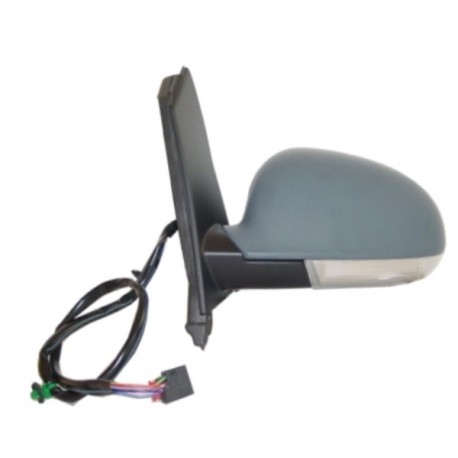 Retrovisore elettrico termico ribaltabile asferico con freccia integrata con luce di cortesia verniciabile sx