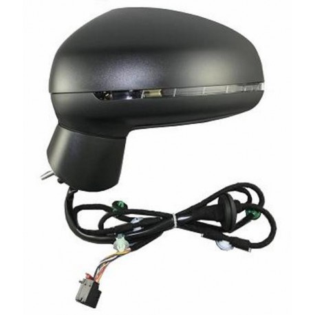 Retrovisore elettrico termico ribaltabile asferico con freccia verniciabile 8 pin sx