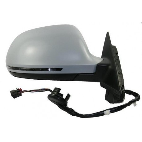 Retrovisore elettrico termico ribaltabile asferico con freccia verniciabile dx 10 pin dx