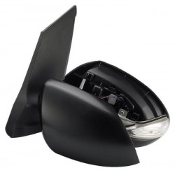 Retrovisore elettrico termico ribaltabile asferico con freccia verniciabile sx