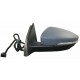 Retrovisore elettrico termico ribaltabile asferico con memoria con freccia con luce di cortesia verniciabile 15 pin sx