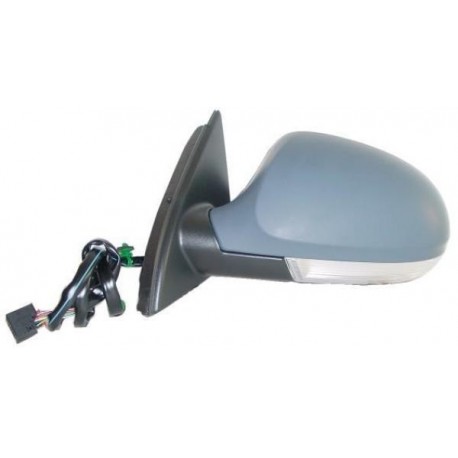 Retrovisore elettrico termico ribaltabile asferico con memoria con freccia verniciabile sx