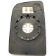 Piastra specchietto superiore termica con vetro attacco Viewmax passeggero dx