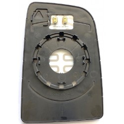 Piastra specchietto superiore termica con vetro attacco Viewmax guida sx
