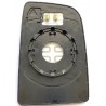Piastra specchietto superiore termica con vetro attacco Viewmax guida sx