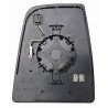 Piastra specchietto superiore termica con vetro Blis sistem passeggero dx