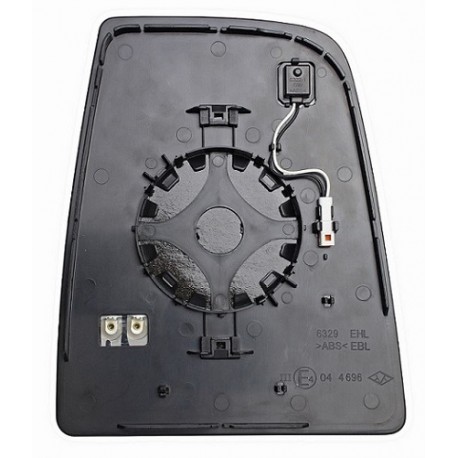 Piastra specchietto superiore termica con vetro Blis sistem guida sx