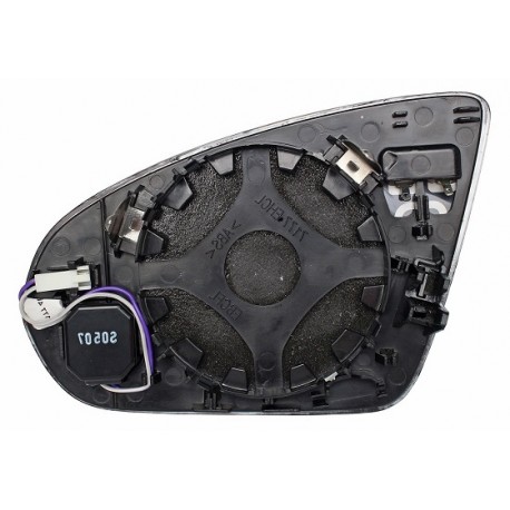 Piastra specchietto termica con vetro asferico Blis sistem 4 pin passeggero dx