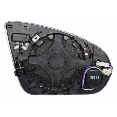 Piastra specchietto termica con vetro asferico Blis sistem 4 pin guida sx