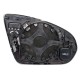 Piastra specchietto termica con vetro asferico Blis sistem 4+2 pin guida sx