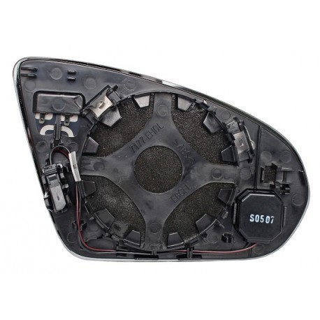 Piastra specchietto termica con vetro asferico Blis sistem 4+2 pin guida sx