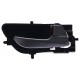 Maniglia apriporta interna nera con leva argento passeggero dx