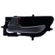 Maniglia apriporta interna nera con leva argento guida sx