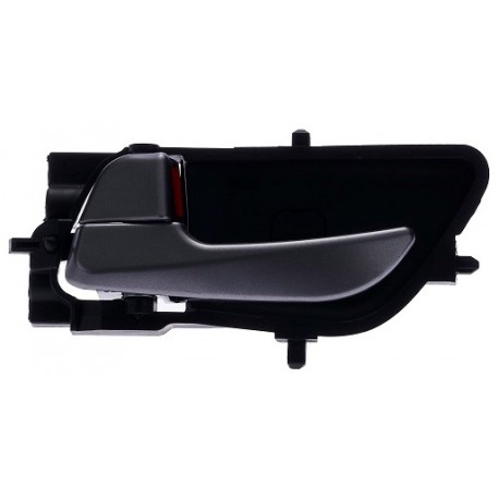 Maniglia apriporta interna nera con leva argento guida sx