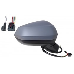 Specchietto elettrico termico con freccia asferico 8 pin verniciabile dx