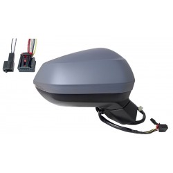 Specchietto elettrico termico con freccia asferico lane assist 8 pin verniciabile dx