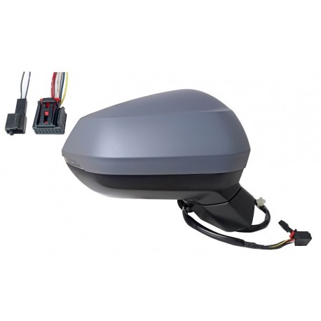 Specchietto elettrico termico ribaltabile con freccia memoria 16 pin verniciabile dx