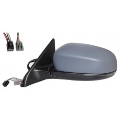 Specchietto elettrico termico con freccia asferico luce di cortesia 5+3 pin verniciabile sx