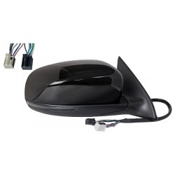 Specchietto elettrico termico con freccia e luce di cortesia 7+2 pin verniciabile dx