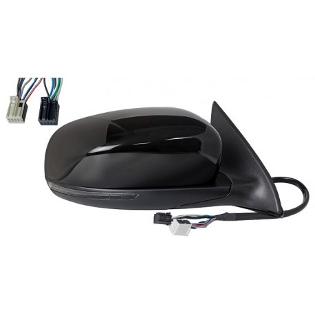 Specchietto elettrico termico con freccia e luce di cortesia 7+2 pin verniciabile dx